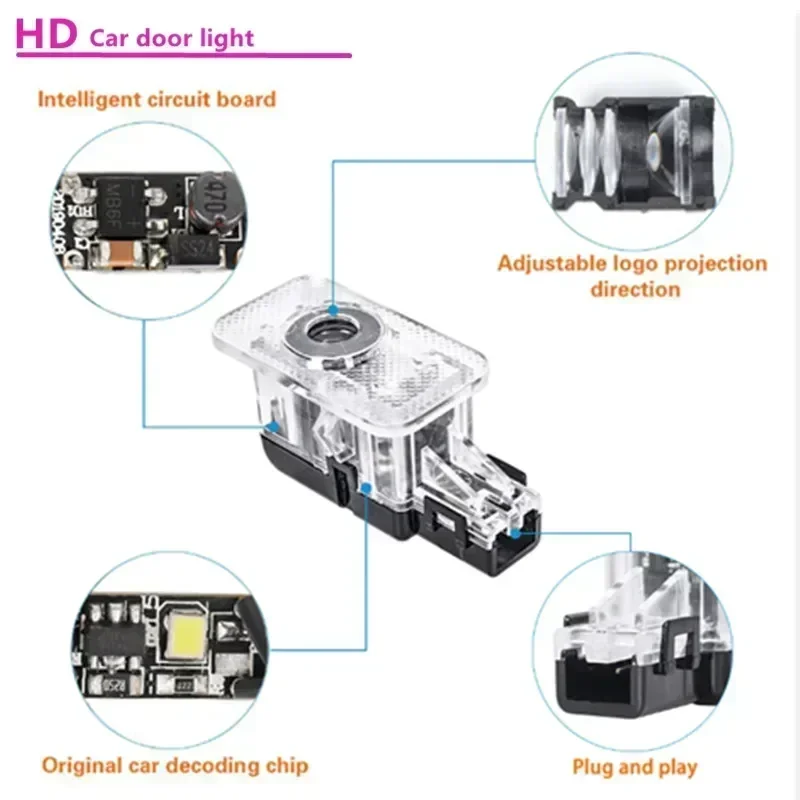 2PCS LED Car Door Welcome Warn - Volvo Car Accessories Xc90 review and price