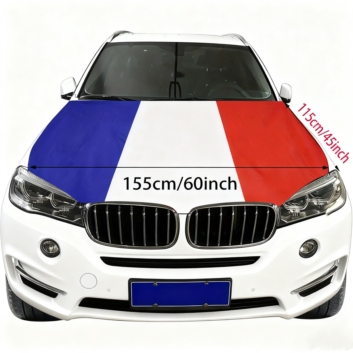 France Hood Flag Cover 155 Cm  - Car Accessories Banner review and price