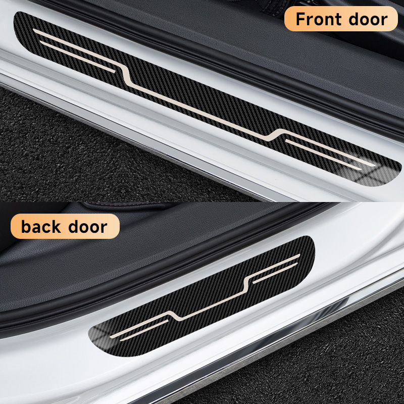 Stainless Steel Car Door Sill  - Car Accessories Tape review and price