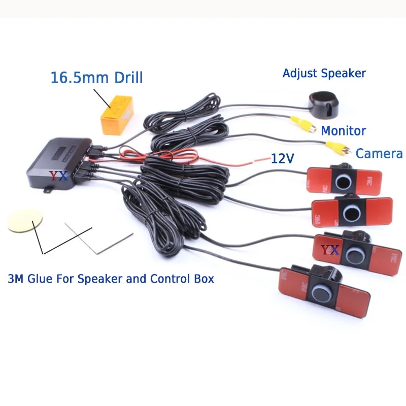 Cars Sensor Kit 16.5MM Parktro - Car Accessories In India review and price