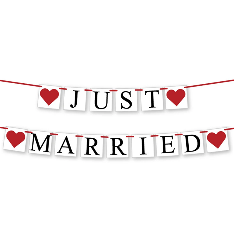 JUST MARRIED Wedding Banner Se - Car Accessories Banner review and price