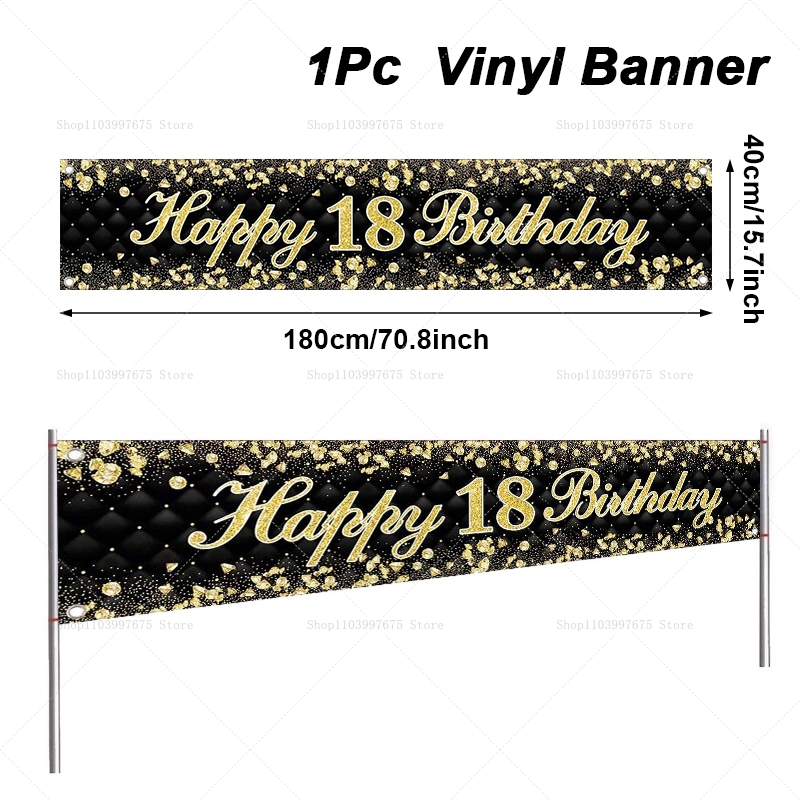 Happy 18th Birthday Banner Dec - Car Accessories Banner review and price