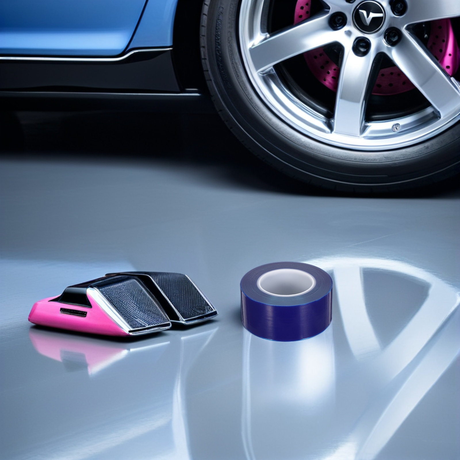 1 Roll Blue Pe Rim Protection  - Car Accessories Tape review and price
